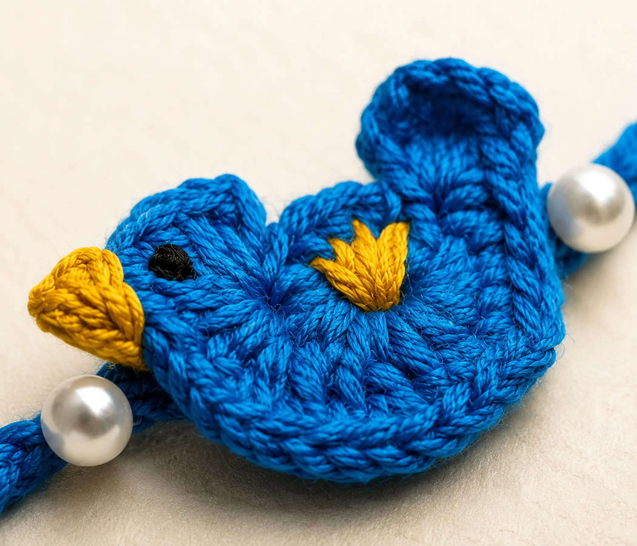 Little Bluebird Handcrafted Kids Crochet Rakhi | Handmade Rakhadi for Raksha Bandhan